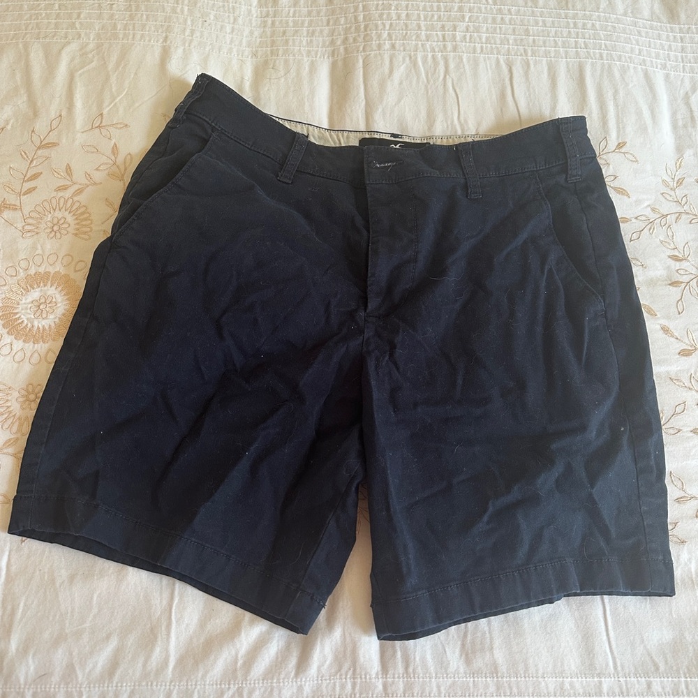 Hollister Navy Blue Shorts